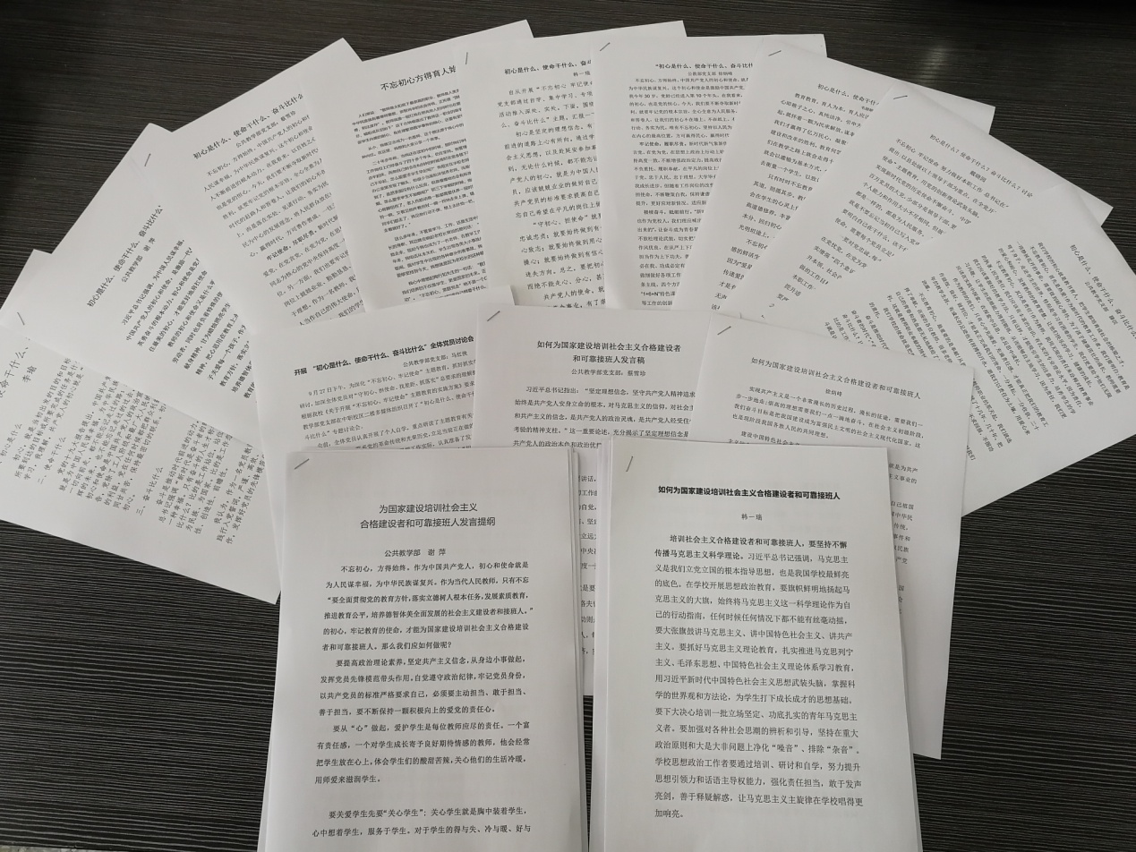 公共教学部党支部扎实开展主题教育活动